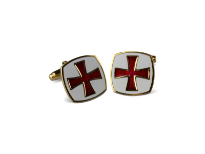 G223 Knights templar Cuff Links Metal Gilt G223 Knights templar Cuff Links Metal Gilt