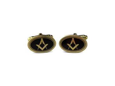 G216 Craft Cuff Links Oval- Black G216 Craft Cuff Links Oval- Black