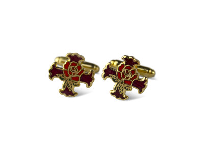 G259 Cuff Links - Rose Croix **Out of Stock** G259 Cuff Links - Rose Croix **Out of Stock**