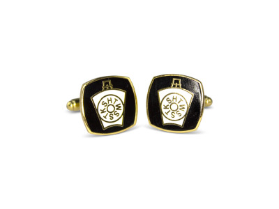 G226 Mark Cuff Links Metal Gilt G226 Mark Cuff Links Metal Gilt